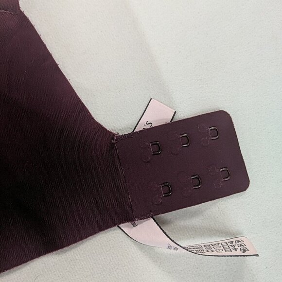 Victoria's Secret 34DD Bra Plum Purple Gold V Underwire Unpadded T-shirt - Picture 11 of 14